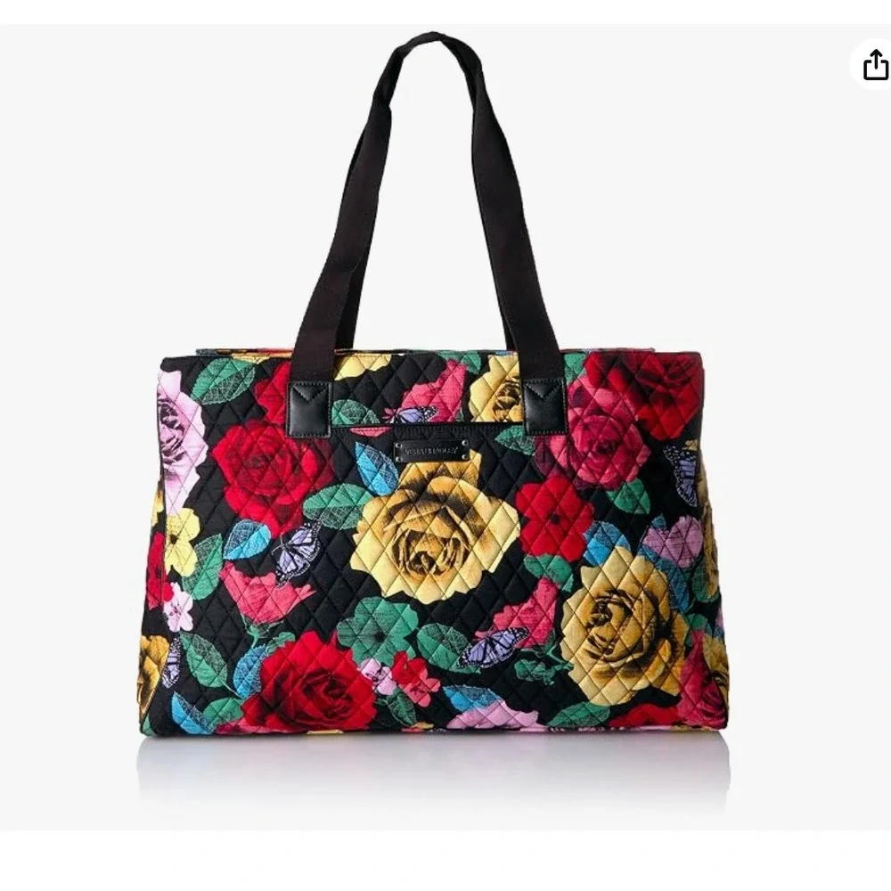 Vera Bradley Keep Charged Triple Compartment Bag, HAVANA ROSE - RARE
